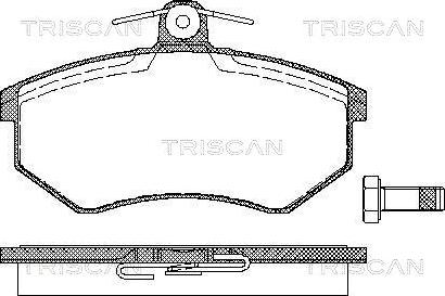 Triscan 8110 29934 - Гальмівні колодки, дискові гальма autocars.com.ua