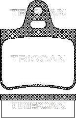 Triscan 8110 38783 - Гальмівні колодки, дискові гальма autocars.com.ua