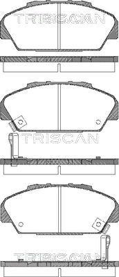 Triscan 8110 40001 - Гальмівні колодки, дискові гальма autocars.com.ua