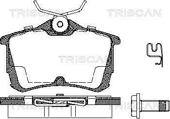 Triscan 8110 40006 - Тормозные колодки, дисковые, комплект autodnr.net