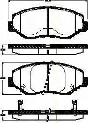 Triscan 8110 40009 - Тормозные колодки, дисковые, комплект autodnr.net