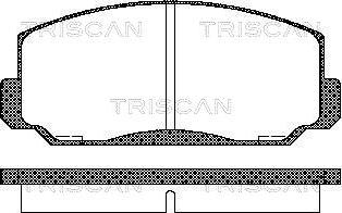 Triscan 8110 40022 - Тормозные колодки, дисковые, комплект autodnr.net