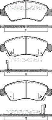 Triscan 8110 40169 - Гальмівні колодки, дискові гальма autocars.com.ua