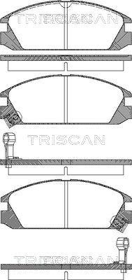 Triscan 8110 40853 - Гальмівні колодки, дискові гальма autocars.com.ua