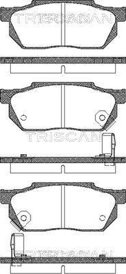 Triscan 8110 40884 - Гальмівні колодки, дискові гальма autocars.com.ua