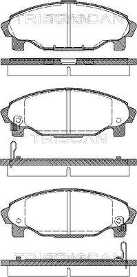 Triscan 8110 41003 - Тормозные колодки, дисковые, комплект autodnr.net