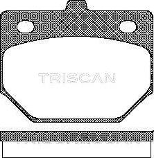 Triscan 8110 41128 - Тормозные колодки, дисковые, комплект avtokuzovplus.com.ua