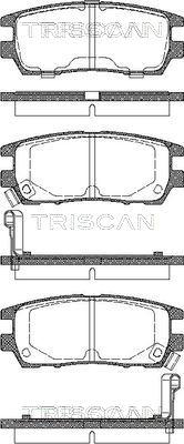 Triscan 8110 42003 - Тормозные колодки, дисковые, комплект autodnr.net