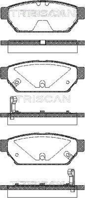 Triscan 8110 42005 - Гальмівні колодки, дискові гальма autocars.com.ua