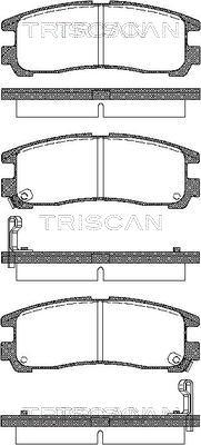 Triscan 8110 42006 - Тормозные колодки, дисковые, комплект autodnr.net