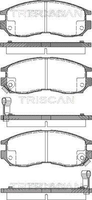 Triscan 8110 42010 - Тормозные колодки, дисковые, комплект autodnr.net