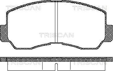 Triscan 8110 42011 - Тормозные колодки, дисковые, комплект avtokuzovplus.com.ua