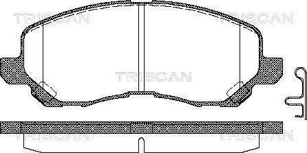 Triscan 8110 42019 - Гальмівні колодки, дискові гальма autocars.com.ua