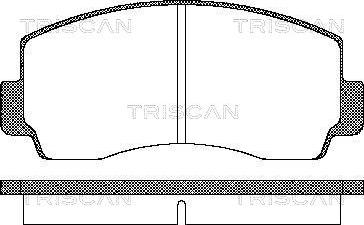 Triscan 8110 42021 - Гальмівні колодки, дискові гальма autocars.com.ua