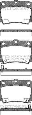 Triscan 8110 42022 - Гальмівні колодки, дискові гальма autocars.com.ua