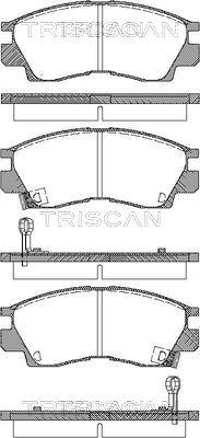 Triscan 8110 42914 - Тормозные колодки, дисковые, комплект autodnr.net