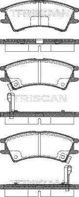 Triscan 8110 43007 - Гальмівні колодки, дискові гальма autocars.com.ua