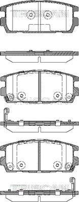 Triscan 8110 43020 - Гальмівні колодки, дискові гальма autocars.com.ua