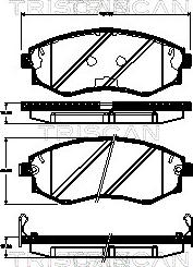 Roadhouse D7477329 - Гальмівні колодки, дискові гальма autocars.com.ua