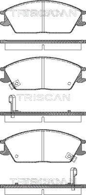 Triscan 8110 43182 - Гальмівні колодки, дискові гальма autocars.com.ua