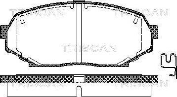 Triscan 8110 50016 - Тормозные колодки, дисковые, комплект autodnr.net