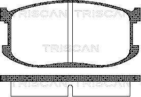 Triscan 8110 50060 - Тормозные колодки, дисковые, комплект autodnr.net