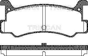 Triscan 8110 50880 - Гальмівні колодки, дискові гальма autocars.com.ua