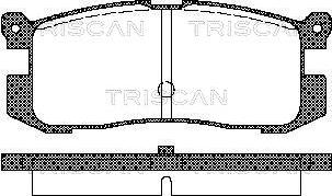 Triscan 8110 50926 - Тормозные колодки, дисковые, комплект avtokuzovplus.com.ua