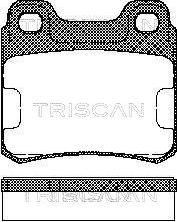 Triscan 8110 65001 - Гальмівні колодки, дискові гальма autocars.com.ua