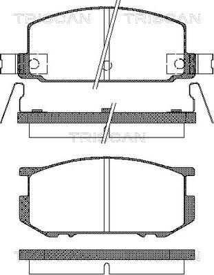 Triscan 8110 68059 - Тормозные колодки, дисковые, комплект autodnr.net