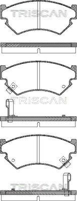 Triscan 8110 68176 - Тормозные колодки, дисковые, комплект avtokuzovplus.com.ua