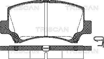 Triscan 8110 69006 - Гальмівні колодки, дискові гальма autocars.com.ua