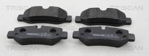 Triscan 8110 69022 - Гальмівні колодки, дискові гальма autocars.com.ua