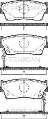 Triscan 8110 69980 - Тормозные колодки, дисковые, комплект avtokuzovplus.com.ua