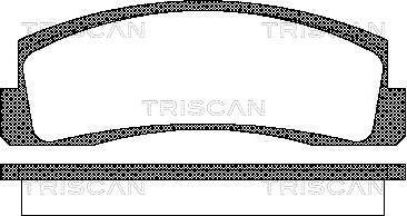 Triscan 8110 70124 - Тормозные колодки, дисковые, комплект avtokuzovplus.com.ua