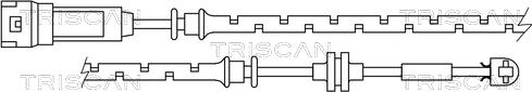Triscan 8115 10008 - Сигнализатор, износ тормозных колодок autodnr.net