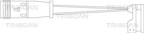 Triscan 8115 10010 - Сигнализатор, износ тормозных колодок autodnr.net
