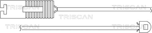 Triscan 8115 11010 - Сигнализатор, износ тормозных колодок avtokuzovplus.com.ua