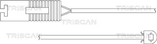 Triscan 8115 11014 - Сигнализатор, износ тормозных колодок avtokuzovplus.com.ua
