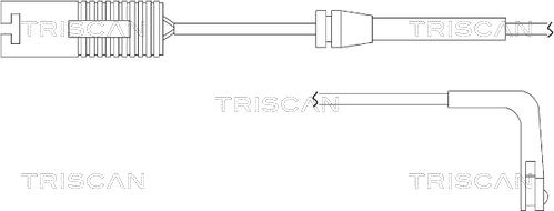 Triscan 8115 11016 - Сигналізатор, знос гальмівних колодок autocars.com.ua