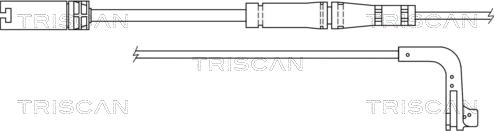 Triscan 8115 11034 - Сигнализатор, износ тормозных колодок avtokuzovplus.com.ua