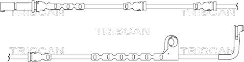 Triscan 8115 11038 - Сигнализатор, износ тормозных колодок avtokuzovplus.com.ua