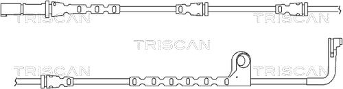 Triscan 8115 11040 - Сигналізатор, знос гальмівних колодок autocars.com.ua