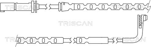 Triscan 8115 11041 - Сигнализатор, износ тормозных колодок avtokuzovplus.com.ua