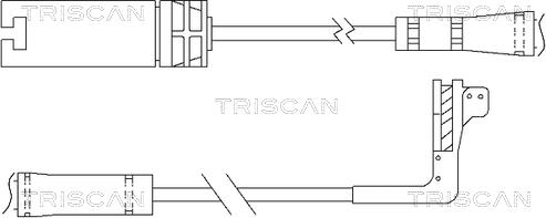 Triscan 8115 11054 - Сигналізатор, знос гальмівних колодок autocars.com.ua