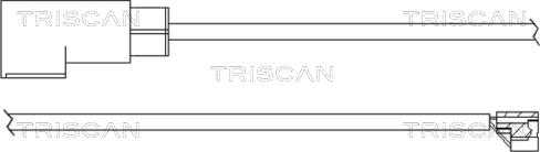 Triscan 8115 16003 - Сигналізатор, знос гальмівних колодок autocars.com.ua