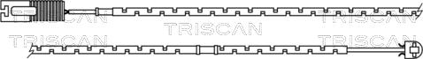 Triscan 8115 17001 - Сигнализатор, износ тормозных колодок autodnr.net