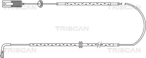 Triscan 8115 17002 - Сигналізатор, знос гальмівних колодок autocars.com.ua