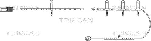 Triscan 8115 17004 - Сигналізатор, знос гальмівних колодок autocars.com.ua