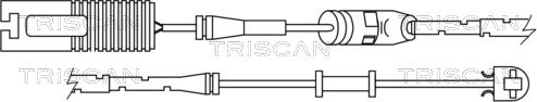Triscan 8115 17005 - Сигналізатор, знос гальмівних колодок autocars.com.ua
